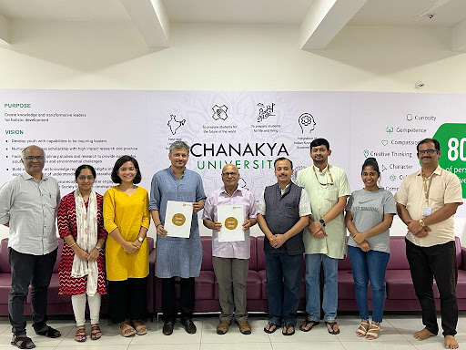 MoU with Chanakya University, Bangalore 
