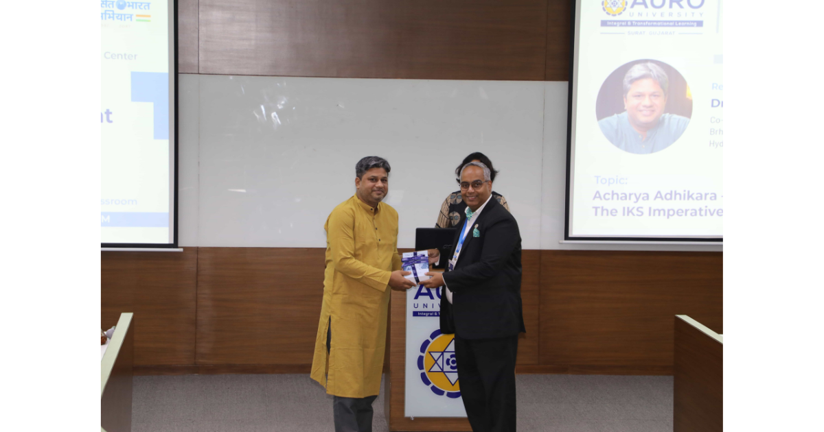 MoU with Auro University, Surat