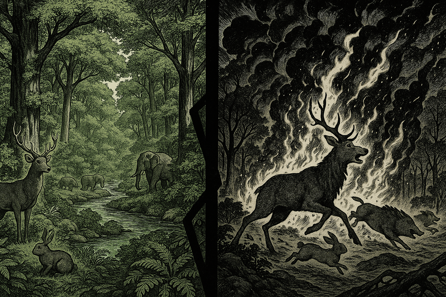 The Complete Story of Khāṇḍava Forest - From Sacred Origins to Divine Destruction