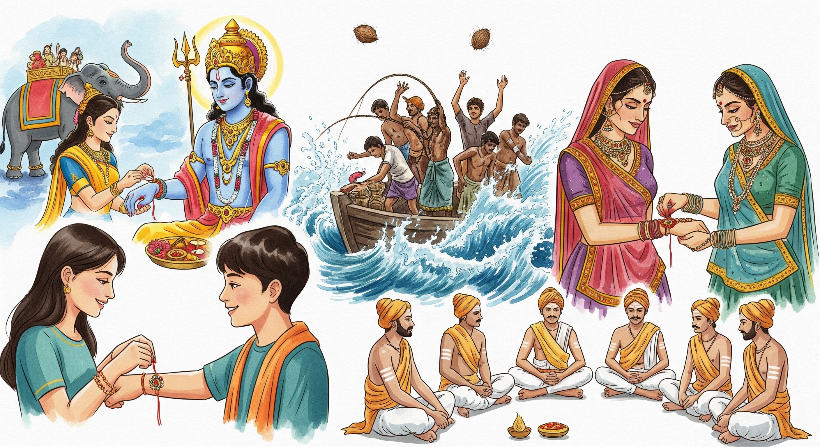 Rakṣābandhana - Sacred Thread of Love and Protection