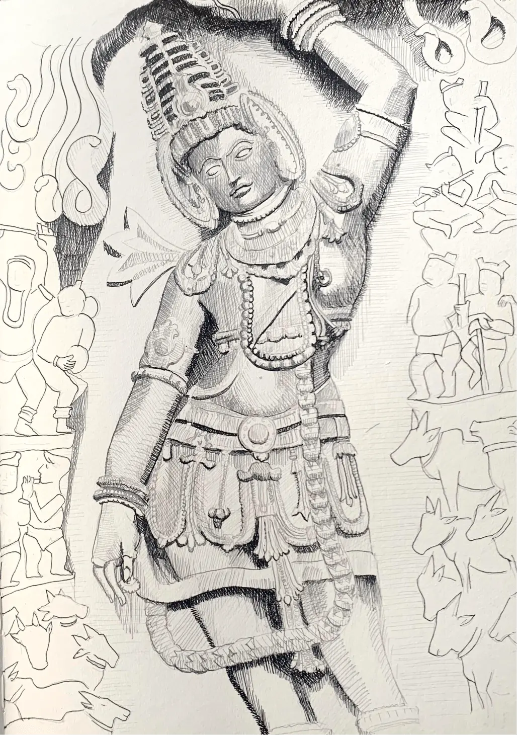 Artwork Inspired by the Hoysala Temples